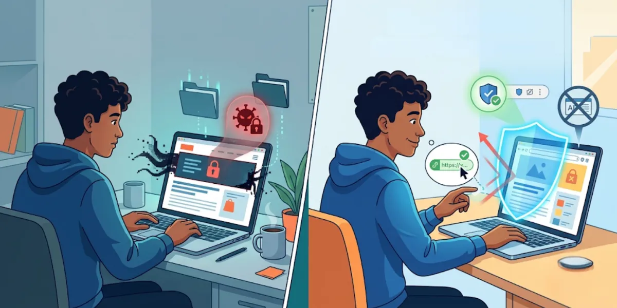 A calmer, cleaner browsing experience with fewer intrusive ads